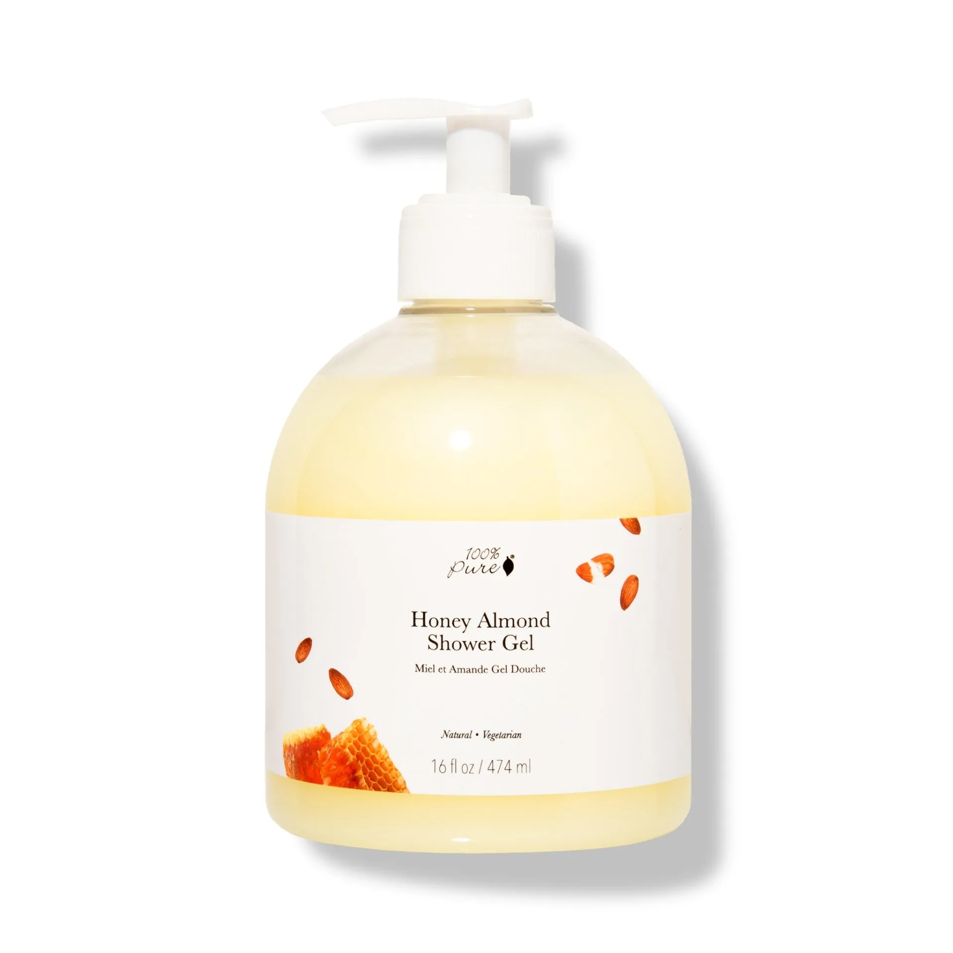 100% PURE - Honey Almond Shower Gel