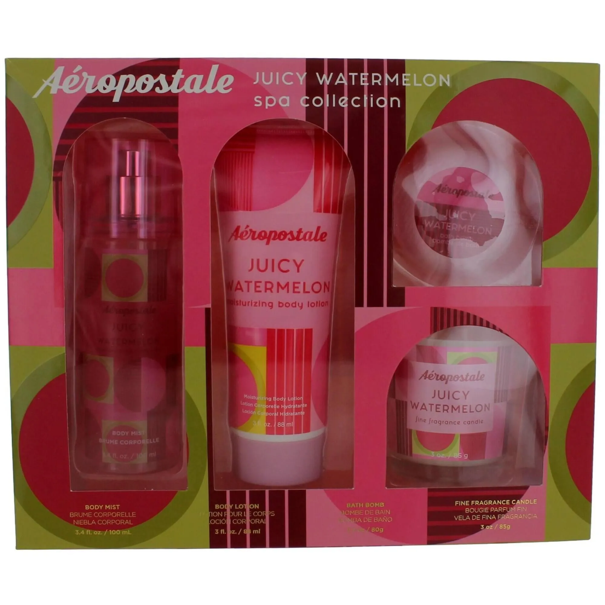 Aeropostale Women's Spa Collection - Juicy Watermelon Essence of Summer, 4 Piece