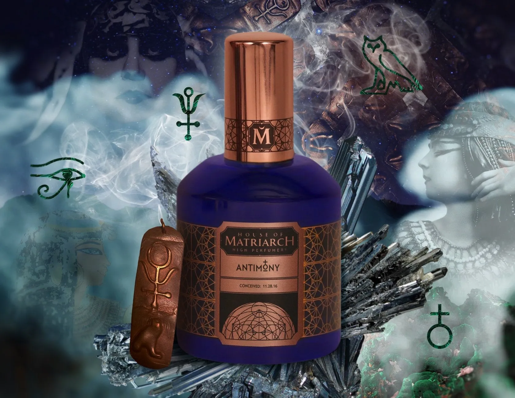 ANTIMONY - 100% Natural Kohl Inspired Incense Perfume: The Smoky Eye in Fragrance Form