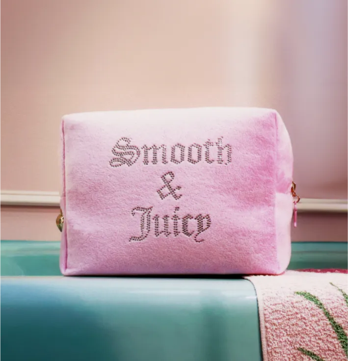 Athena Club <3 Juicy Couture Pink Velour Pouch