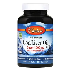 Cod Liver Oil Gems, Super 1,000 mg