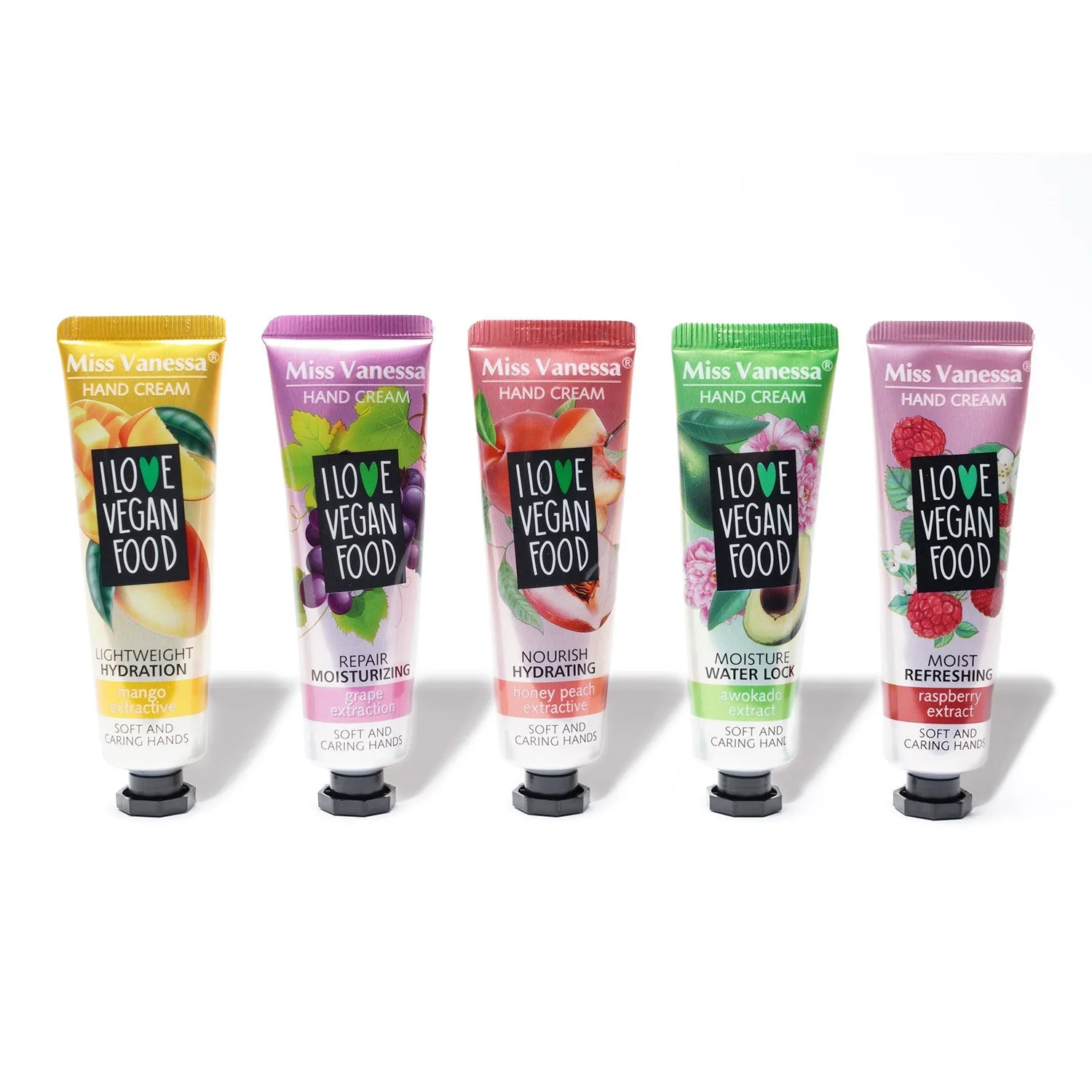 Fruit Scent Soft Hand Cream 5pcs