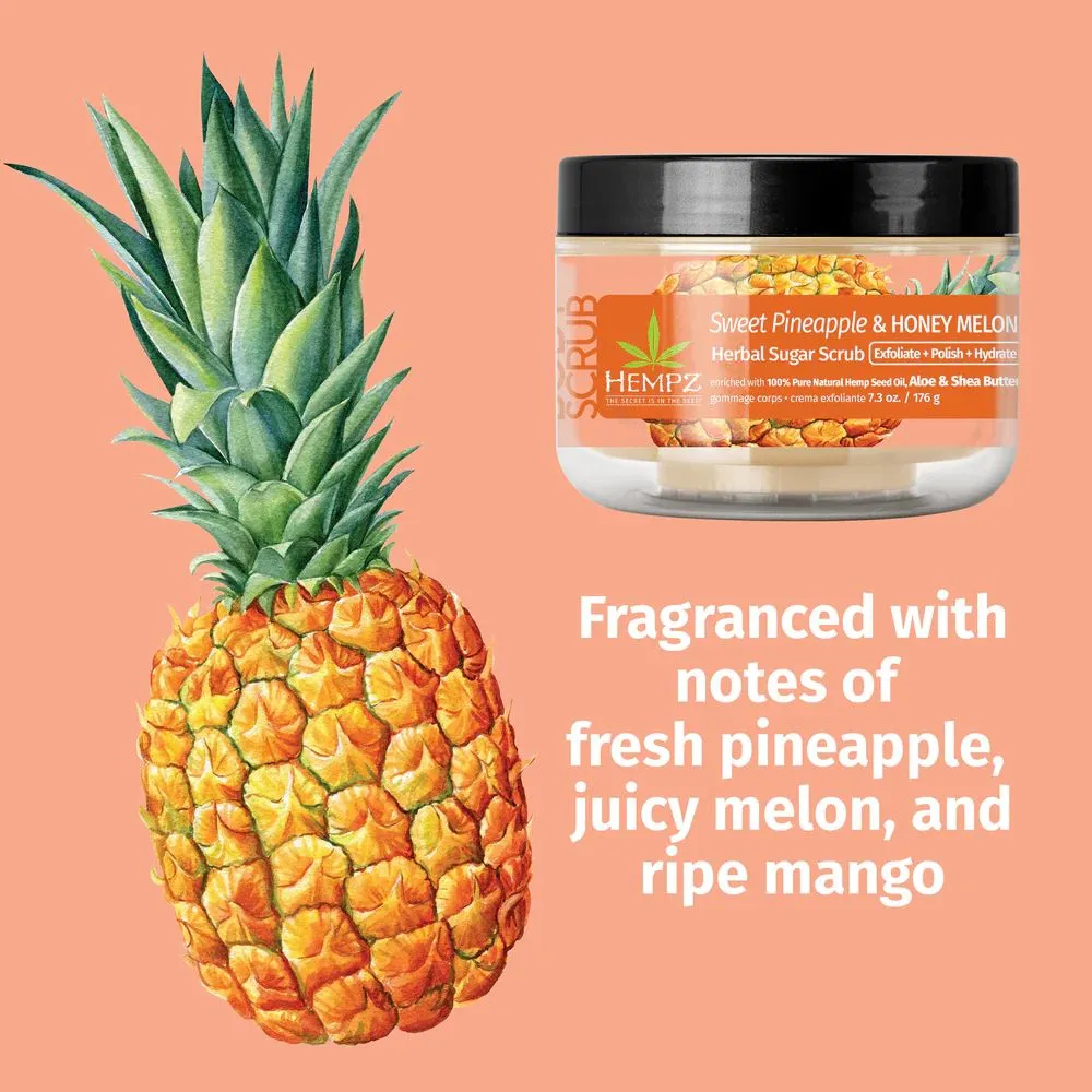 Hempz Sweet Pineapple & Honey Melon Herbal Sugar Scrub