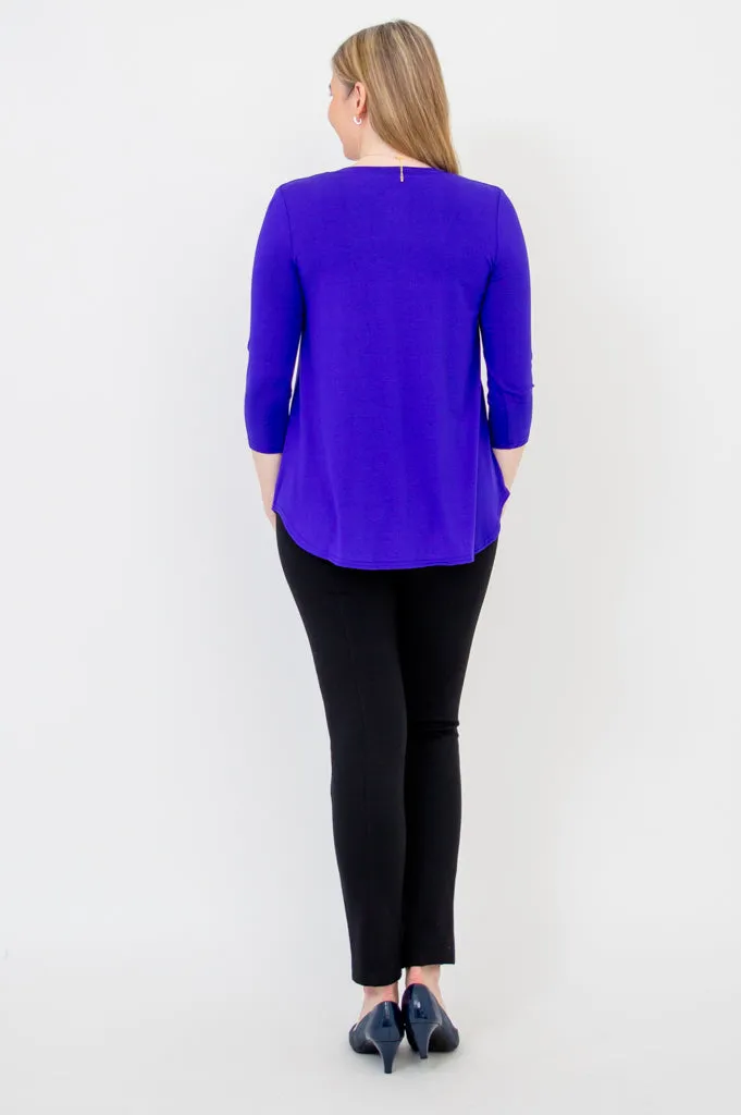 Jackie 3/4 Sleeve, Violet, Bamboo