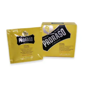 Proraso Single Blade Wood and Spice Eau De Cologne Tissues (6 Sachets)