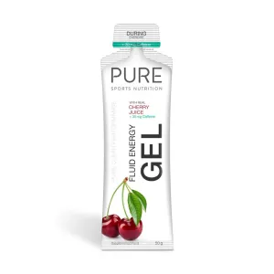 Pure - 50g Fluid Energy Gels - Cherry   Caffeine