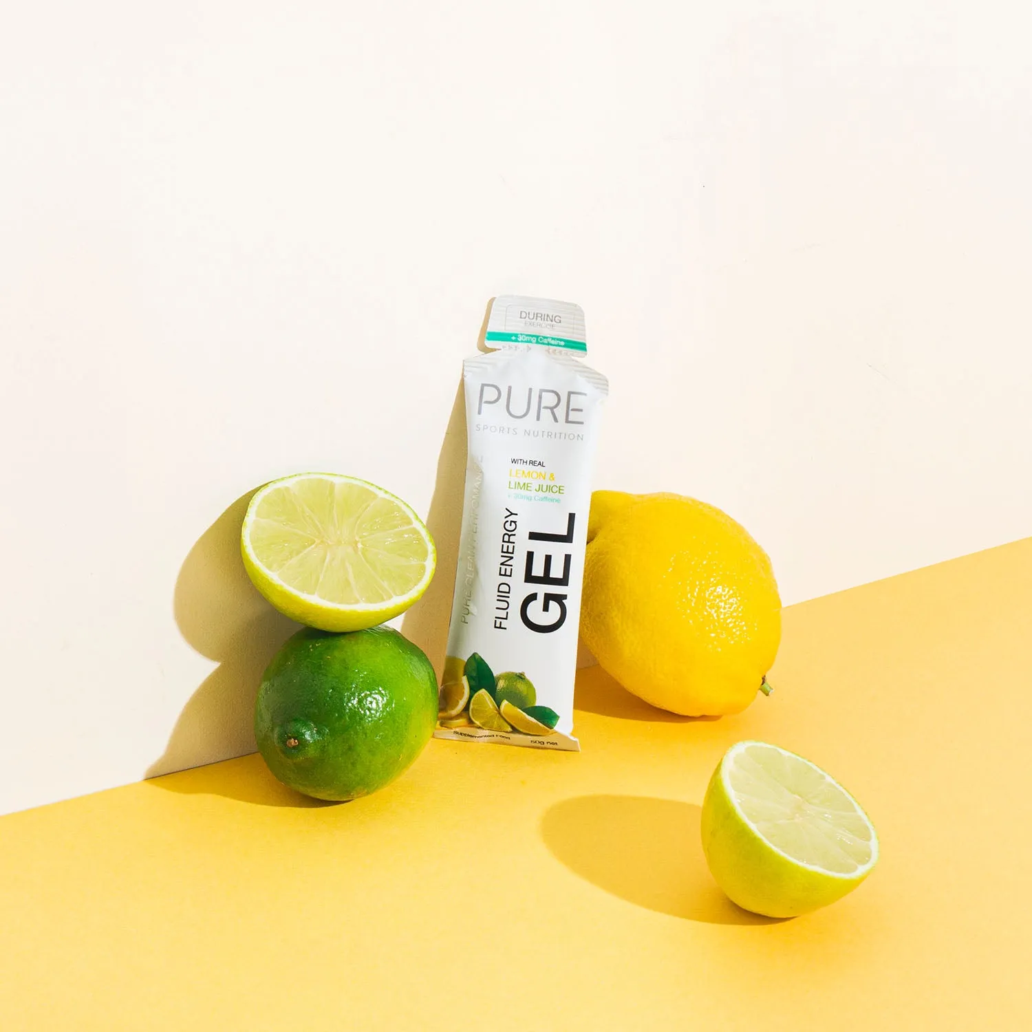 PURE Fluid Energy Gel - Lemon Lime   Caffeine