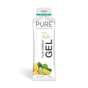 PURE Fluid Energy Gel - Lemon Lime   Caffeine