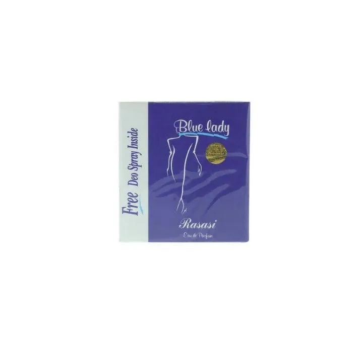 Rasasi Blue Lady Eau De Parfum With Deo Spray Blue 40ml