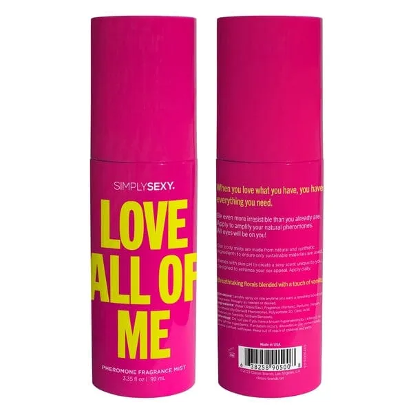 Simply Sexy Pheromone Body Mist Love All of Me