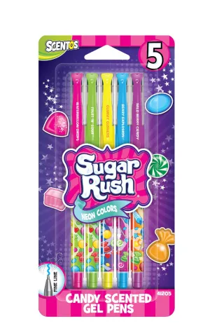 Sugar Rush Scented Gel Pens - 5 pk