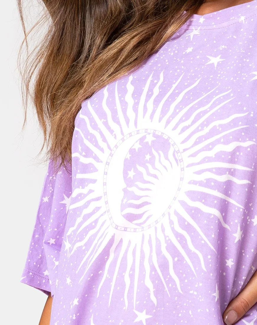 Sunny Kiss Tee in Lilac Cosmo