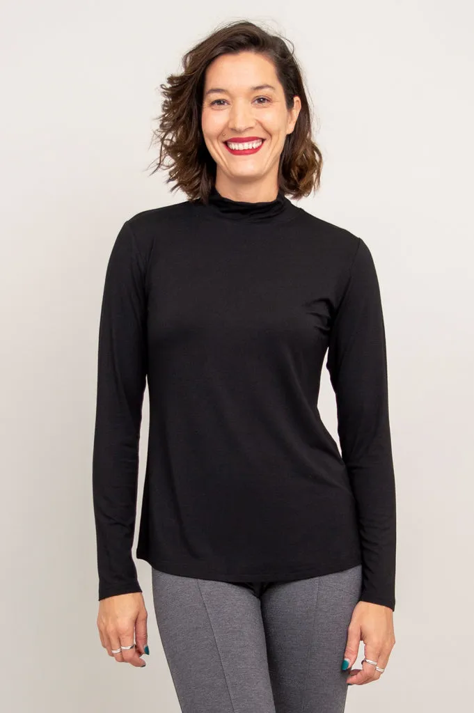 Tonya Top, Black, Bamboo