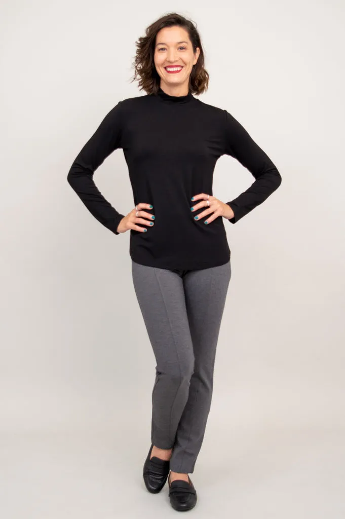 Tonya Top, Black, Bamboo